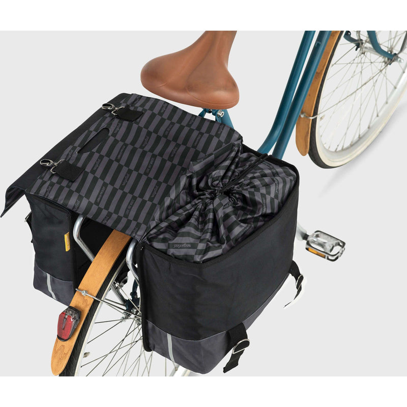 Afbeelding laden in galerijviewer, Urban Proof 40L dubbele fietstas zwart grijs

