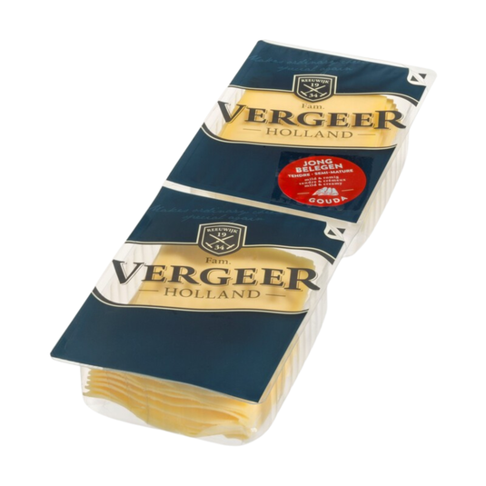 Vergeer gouda jong belegen kaas (50 plakken)