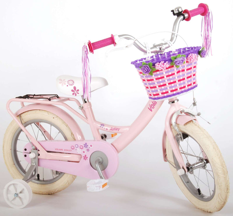 Afbeelding laden in galerijviewer, Volare Ashley Kinderfiets Meisjes 14 inch Roze 95% afgemonteerd
