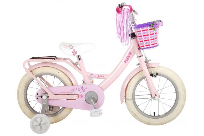 Afbeelding laden in galerijviewer, Volare Ashley Kinderfiets Meisjes 14 inch Roze 95% afgemonteerd
