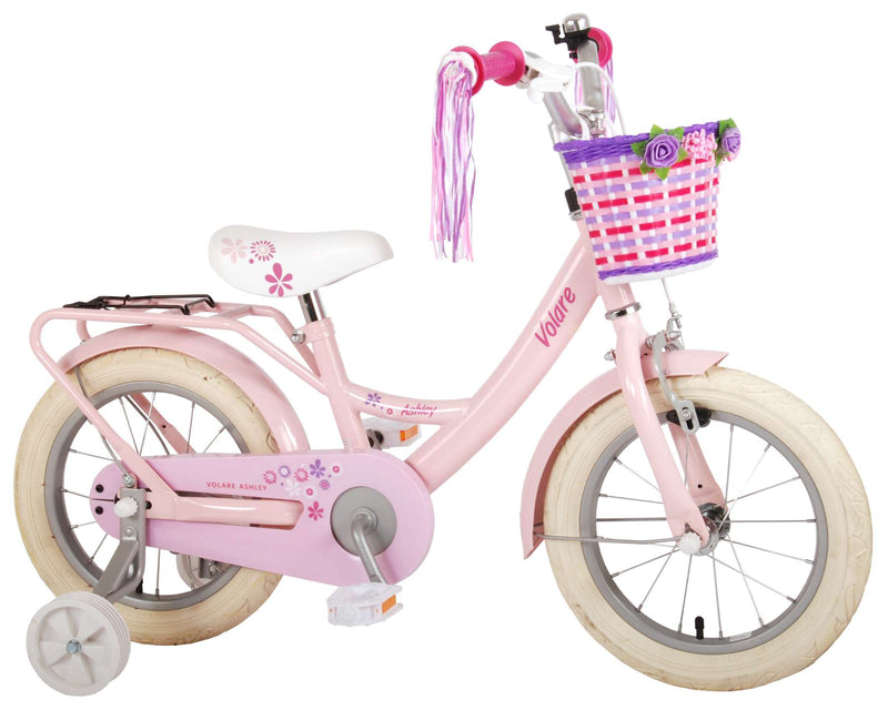 Afbeelding laden in galerijviewer, Volare Ashley Kinderfiets Meisjes 14 inch Roze 95% afgemonteerd
