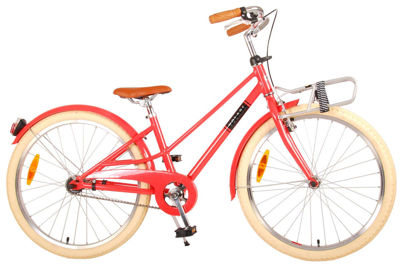 Afbeelding laden in galerijviewer, Volare Melody Kinderfiets Meisjes 24 inch Koraal Rood Prime Collection
