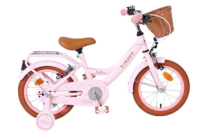 Afbeelding laden in galerijviewer, Volare ashley kinderfiets - meisjes - 14 inch - roze - twee handremmen
