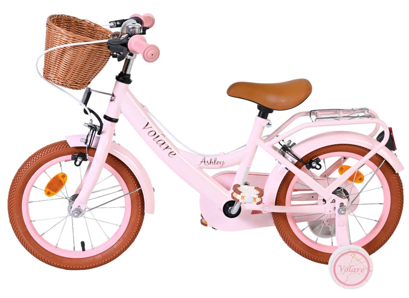 Afbeelding laden in galerijviewer, Volare ashley kinderfiets - meisjes - 14 inch - roze - twee handremmen
