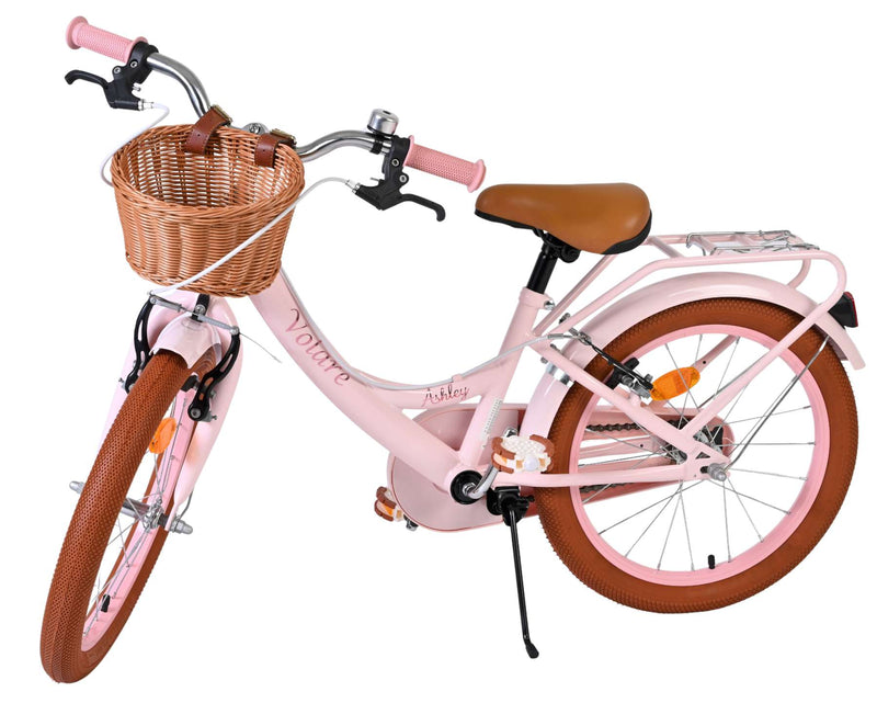 Afbeelding laden in galerijviewer, Volare ashley kinderfiets - meisjes - 18 inch - roze - twee handremmen
