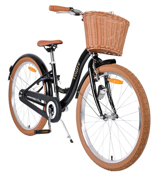 Volare ashley kinderfiets - meisjes - 24 inch - zwart