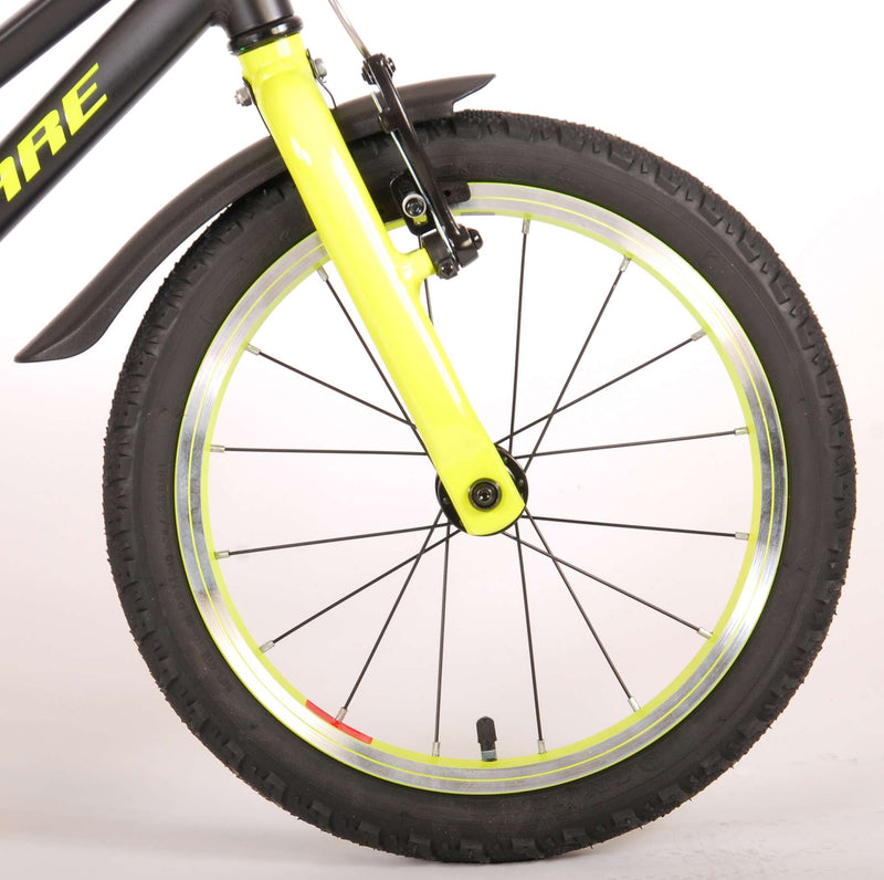 Afbeelding laden in galerijviewer, Volare Blaster Kinderfiets - Jongens - 16 inch - Zwart Geel - Prime Collection
