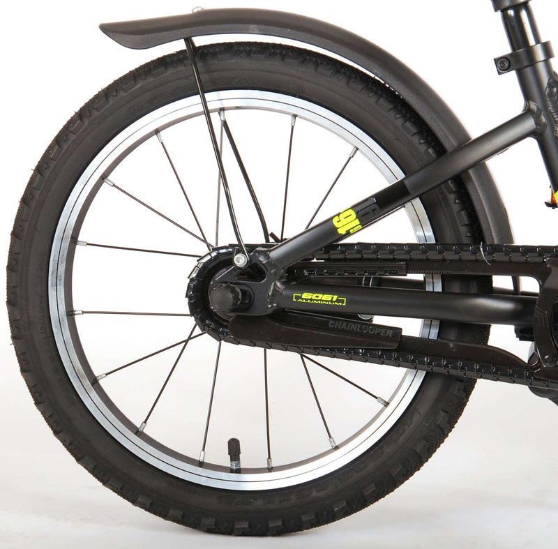 Afbeelding laden in galerijviewer, Volare Blaster Kinderfiets - Jongens - 16 inch - Zwart Geel - Prime Collection
