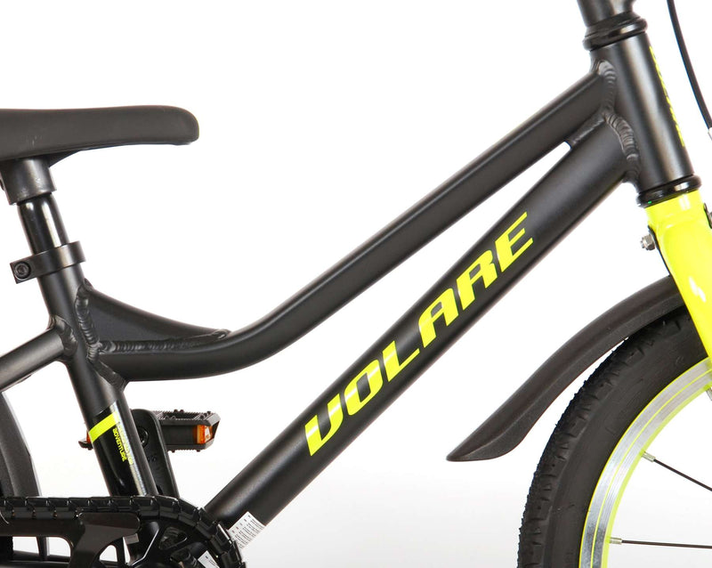 Afbeelding laden in galerijviewer, Volare Blaster Kinderfiets - Jongens - 16 inch - Zwart Geel - Prime Collection
