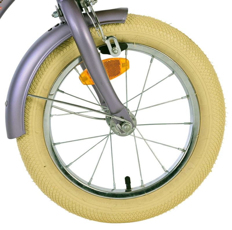 Afbeelding laden in galerijviewer, Volare blossom kinderfiets - meisjes - 14 inch - paars - twee handremmen
