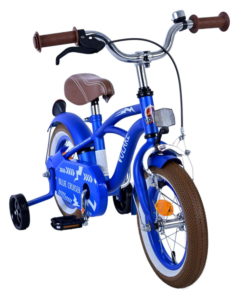 Afbeelding laden in galerijviewer, Volare Blue Cruiser Kinderfiets - Jongens - 12 inch - Blauw - 95% afgemonteerd
