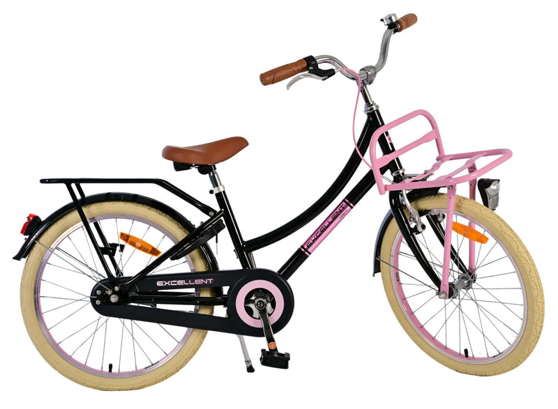 Afbeelding laden in galerijviewer, Volare excellent kinderfiets - meisjes - 20 inch - zwart
