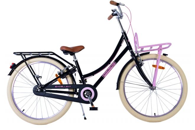 Afbeelding laden in galerijviewer, Volare Volare Kinderfiets Meisjes 24 inch Zwart Twee handremmen
