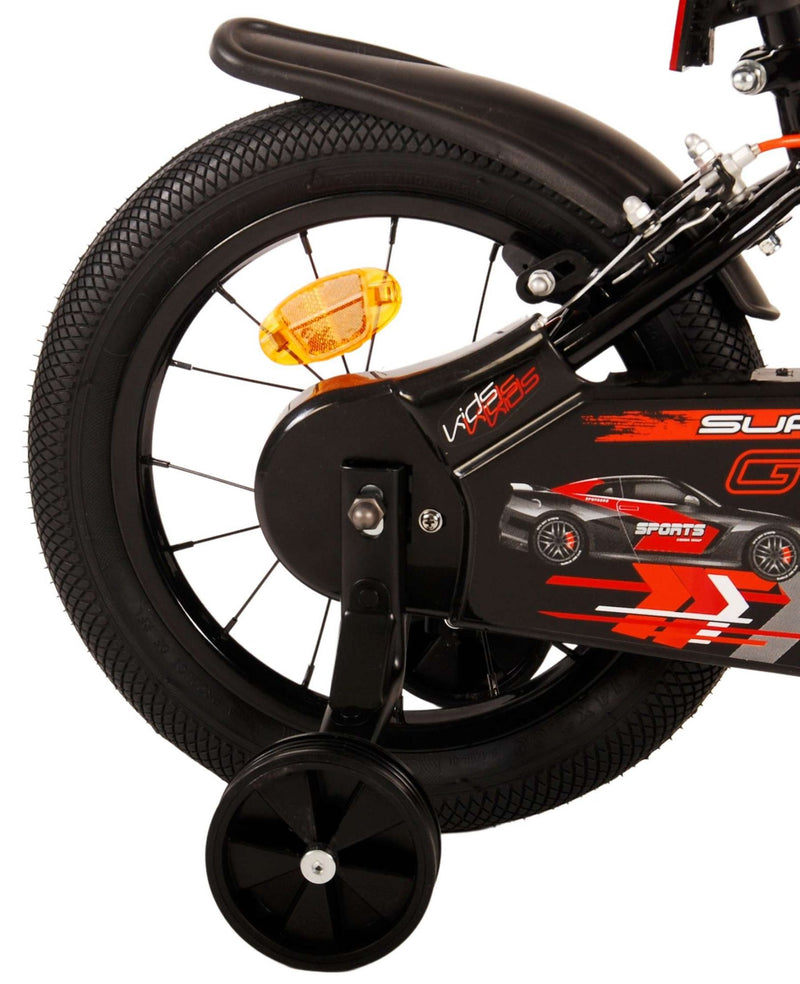 Afbeelding laden in galerijviewer, Volare Super GT Kinderfiets Jongens 14 inch Rood Twee handremmen
