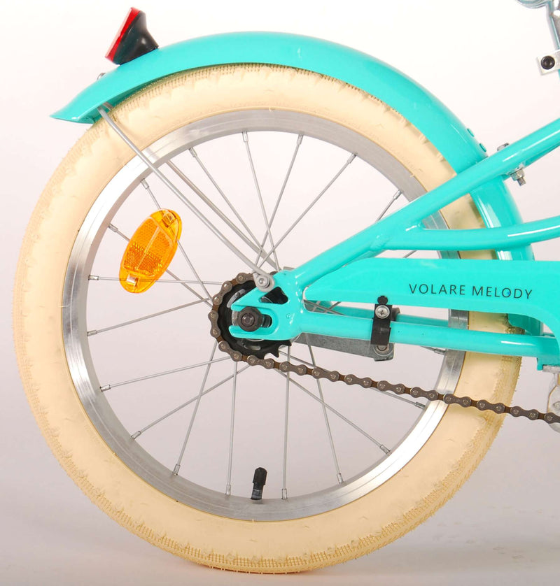 Afbeelding laden in galerijviewer, Volare Melody Kinderfiets - Meisjes - 16 inch - Turquoise - Prime Collection
