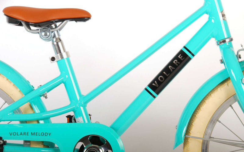 Afbeelding laden in galerijviewer, Volare Melody Kinderfiets - Meisjes - 16 inch - Turquoise - Prime Collection
