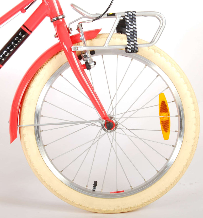 Afbeelding laden in galerijviewer, Volare Melody Kinderfiets Meisjes 20 inch Koraal Rood Twee Handremmen Prime Collection
