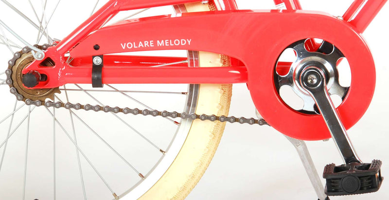 Afbeelding laden in galerijviewer, Volare Melody Kinderfiets Meisjes 20 inch Koraal Rood Twee Handremmen Prime Collection
