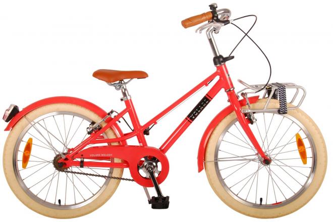 Afbeelding laden in galerijviewer, Volare Melody Kinderfiets Meisjes 20 inch Koraal Rood Twee Handremmen Prime Collection
