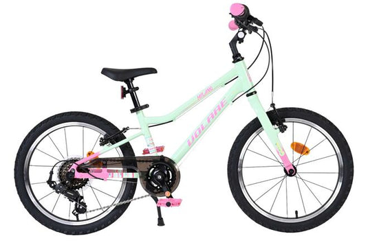 Volare milano kinderfiets - meisjes - 18 inch - mintgroen - 6 speed