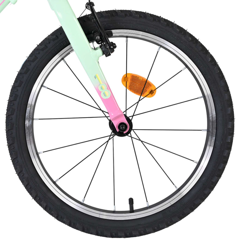 Afbeelding laden in galerijviewer, Volare milano kinderfiets - meisjes - 18 inch - mintgroen - 6 speed
