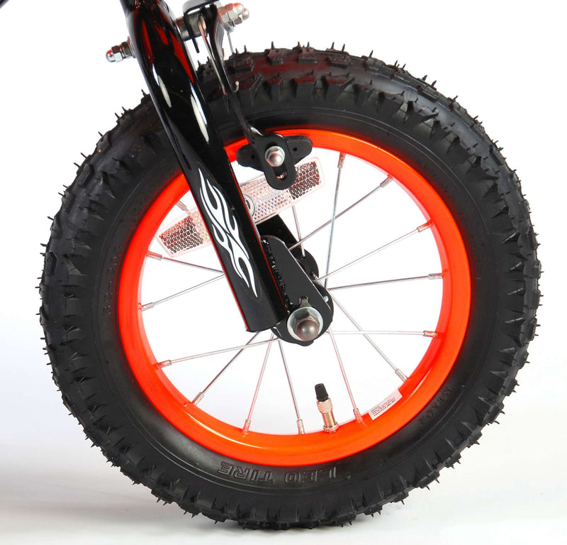 Afbeelding laden in galerijviewer, Volare Motorbike Kinderfiets Jongens 12 inch Oranje 95% afgemonteerd
