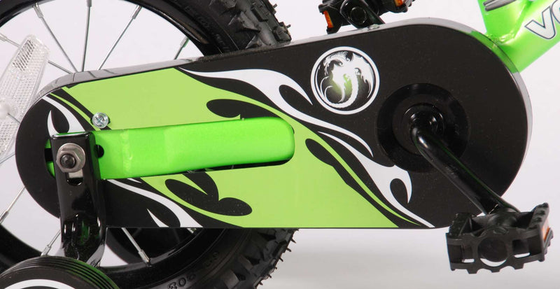Afbeelding laden in galerijviewer, Volare Motorbike Kinderfiets - Jongens - 12 inch - Groen - 95% afgemonteerd
