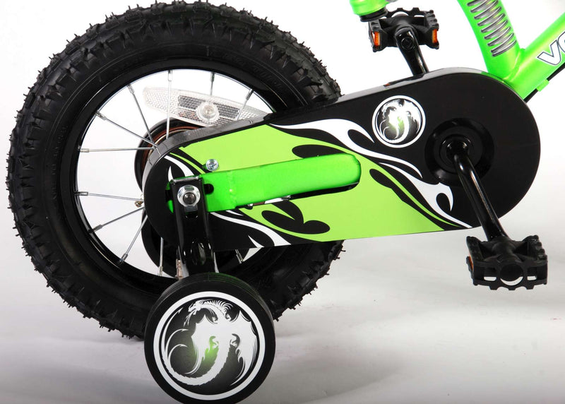 Afbeelding laden in galerijviewer, Volare Motorbike Kinderfiets Jongens 12 inch Groen Twee handremmen
