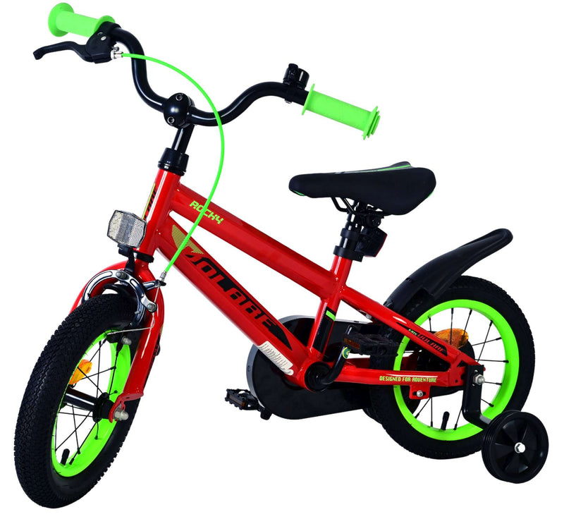 Afbeelding laden in galerijviewer, Volare rocky kinderfiets - jongens - 12 inch - rood - twee handremmen
