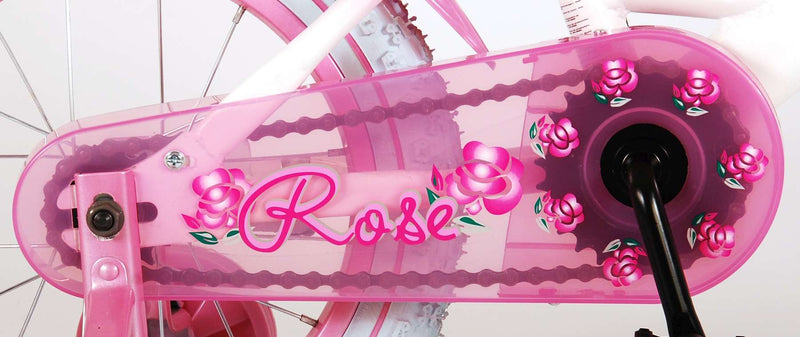 Afbeelding laden in galerijviewer, Volare Rose Kinderfiets Meisjes 14 inch Roze Wit 95% afgemonteerd
