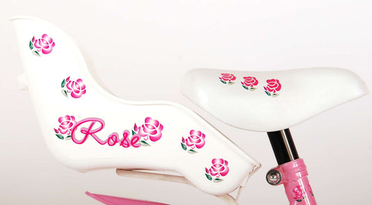 Volare Rose Kinderfiets Meisjes 14 inch Roze Wit 95% afgemonteerd