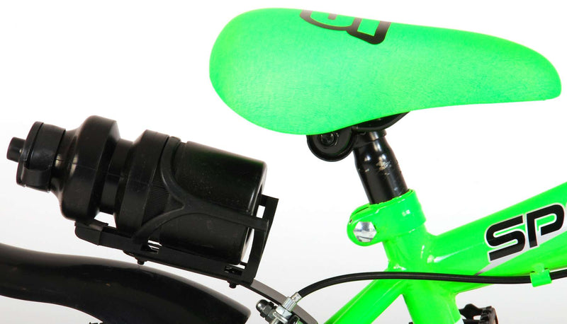 Afbeelding laden in galerijviewer, Volare Sportivo Kinderfiets Jongens 12 inch Neon Groen Zwart Twee Handremmen 95% afgemonteerd
