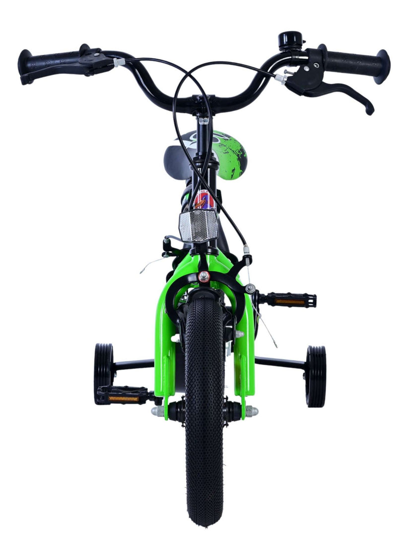 Afbeelding laden in galerijviewer, Volare sportivo kinderfiets - jongens - 12 inch - groen zwart - twee handremmen
