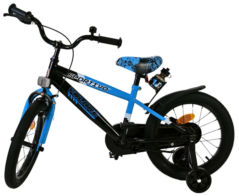 Afbeelding laden in galerijviewer, Volare sportivo kinderfiets - jongens - 16 inch - blauw zwart
