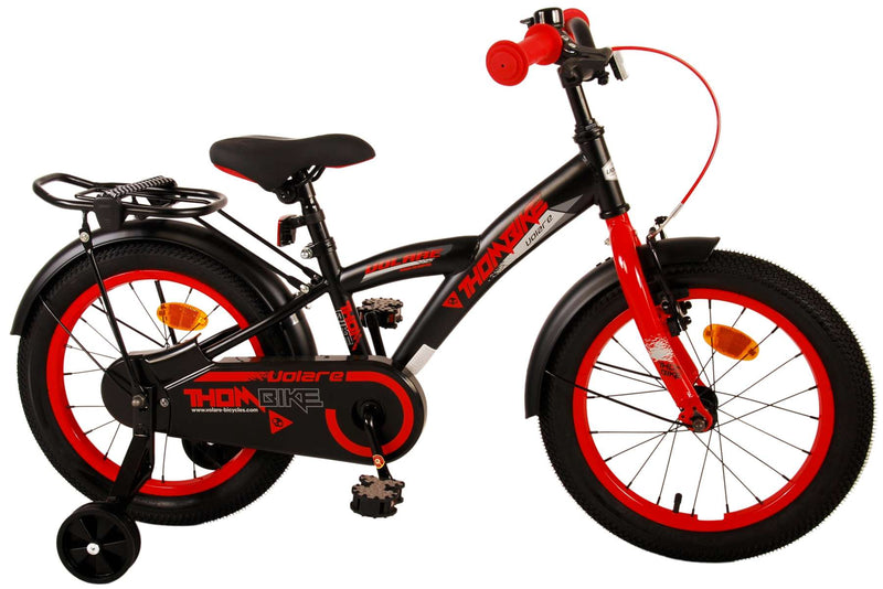 Afbeelding laden in galerijviewer, Volare Thombike Kinderfiets - Jongens - 16 inch - Zwart Rood
