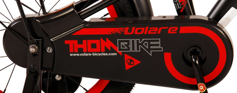 Afbeelding laden in galerijviewer, Volare Thombike Kinderfiets - Jongens - 16 inch - Zwart Rood
