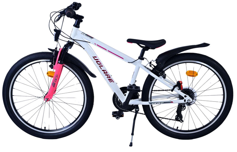 Afbeelding laden in galerijviewer, Volare xc race kinderfiets - 24 inch - 21 speed - wit roze
