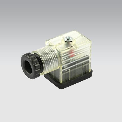 Metal work stekker transparant 22mm led 110v