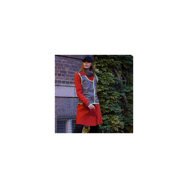 Afbeelding laden in galerijviewer, Weathergoods sweden reflecterend vest luna leopard
