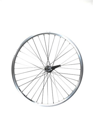 Shimano achterwiel 28 inch 622 zilver remnaaf 13 dubbelwandig