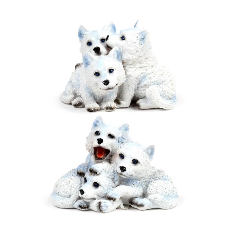 Afbeelding laden in galerijviewer, Wolf puppy trio

