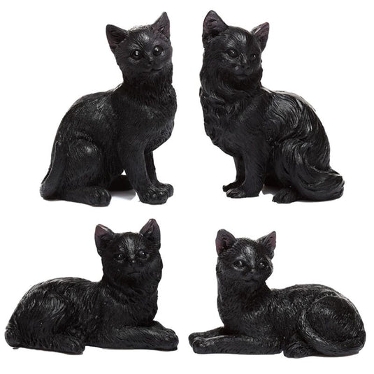 Zwarte kat miniatuur beeldjes