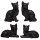 Zwarte kat miniatuur beeldjes