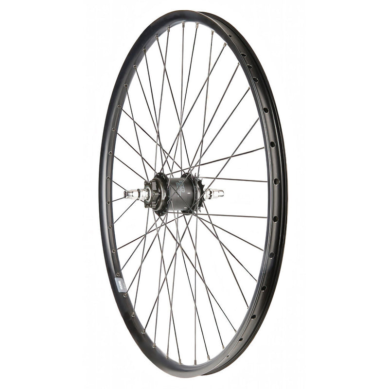 Afbeelding laden in galerijviewer, Roland achterwiel 28 36g a2k dw velg vrijloop zwart

