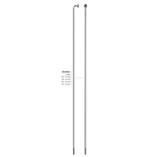 Sapim spaak zink 14-254 zonder nippel (144st)