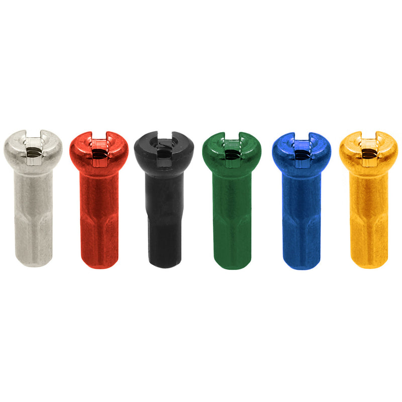 Afbeelding laden in galerijviewer, Sapim spaaknippel 14 polyax 14mm geel aluminium (100st)
