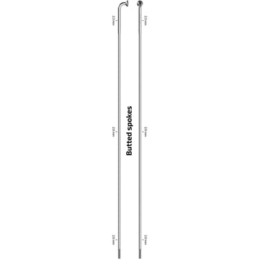 Sapim spaak 14-270 x-strong rvs zonder nippel (100st)