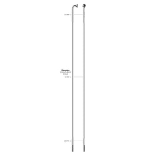 Sapim spaak 14-262l race rvs zonder nippel (100st)