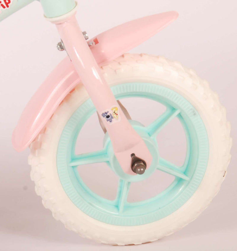 Afbeelding laden in galerijviewer, Woezel Pip Pip Kinderfiets Meisjes 10 inch Mint Blauw Roze Doortrapper
