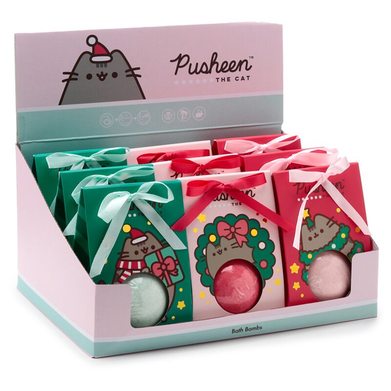 Afbeelding laden in galerijviewer, Union bruisbal gift box - kerstmis pusheen de kat
